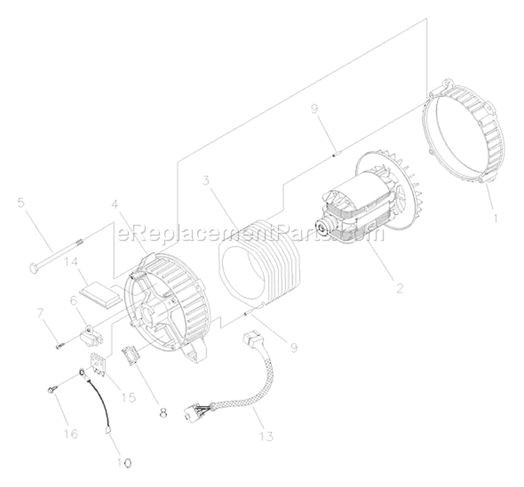 Page A Diagram and Parts List for 1893-0  Briggs and Stratton Generator